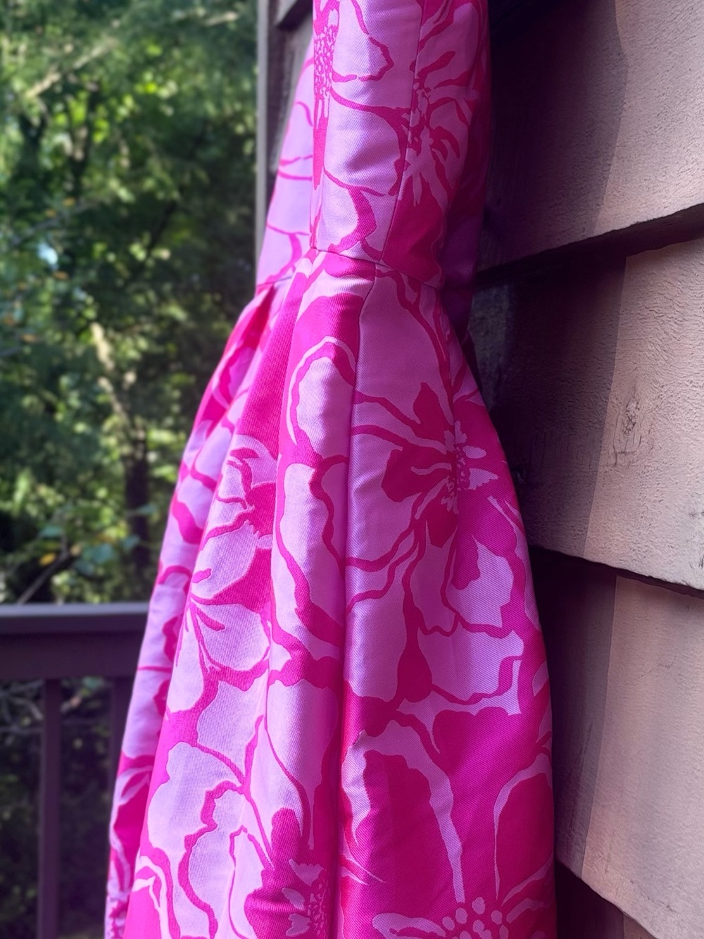 NWT Lilly Pulitzer Marria Satin Jacquard Maxi Dress Parigi Pink Floral Size 8 - Picture 14 of 16